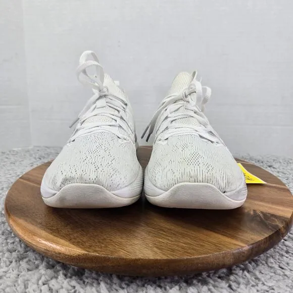 Under Armour UA Project Rock BSR Charged Triple White Training Shoes Mens 9