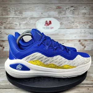 Under Armour Youth Size 7Y Curry 11 Low &quot;Dub Nation&quot; Blue Athletic Shoes
