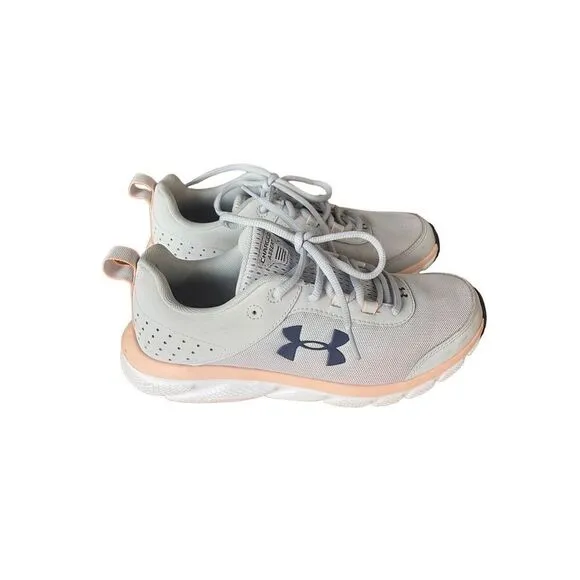 Under Armour Womens Gray Charged Assert 8 Athletic Running Shoes Size 9