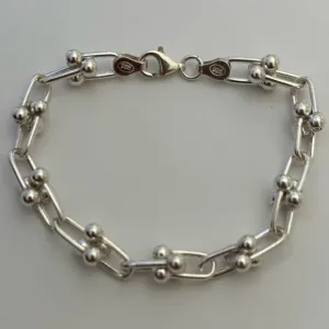 Unisex link chain 925 silver bracelet 7.25” 7.25 inches