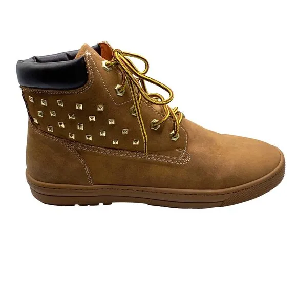 Unisex Pastry Butter Boot High Top Hip Hop Dance Boot US 13 EU 44 Shoes Wheat