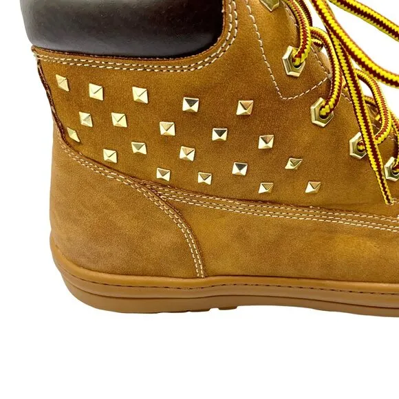 Unisex Pastry Butter Boot High Top Hip Hop Dance Boot US 13 EU 44 Shoes Wheat