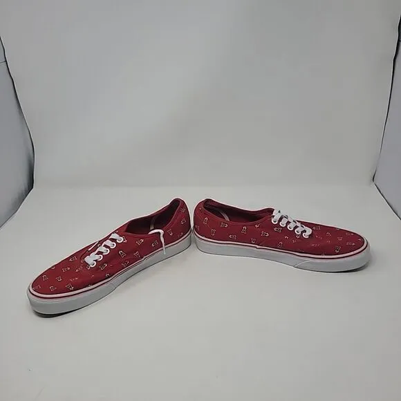 Vans Anaheim Angels Red Shoes MLB Baseball Men Sz 9.5 Women's Sz 11 Los Angeles