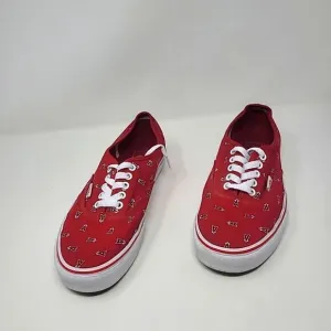 Vans Anaheim Angels Red Shoes MLB Baseball Men Sz 9.5 Women's Sz 11 Los Angeles