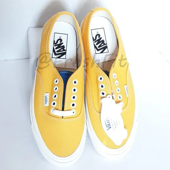 🆕Vans Authentic 44 DX Anaheim Factory OG Yellow Blue Check M7 | W8.5 NWT NWOB