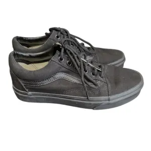 Vans Classic Old Skool Black/Black Skateboarding Sneaker Shoes Women 7.5 Casual
