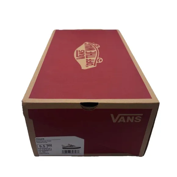 Vans Filmore Mixed Canvas Low Top Skate Sneakers, Taupe/Beige Men's Size 9.5