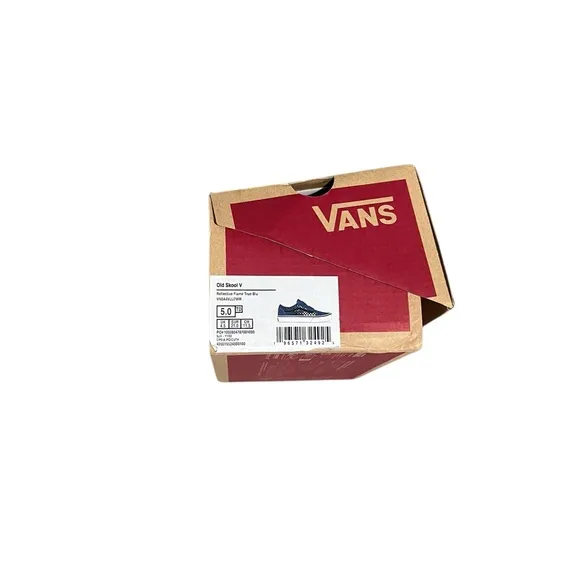 Vans Kids Blue Checkerboard Shoes