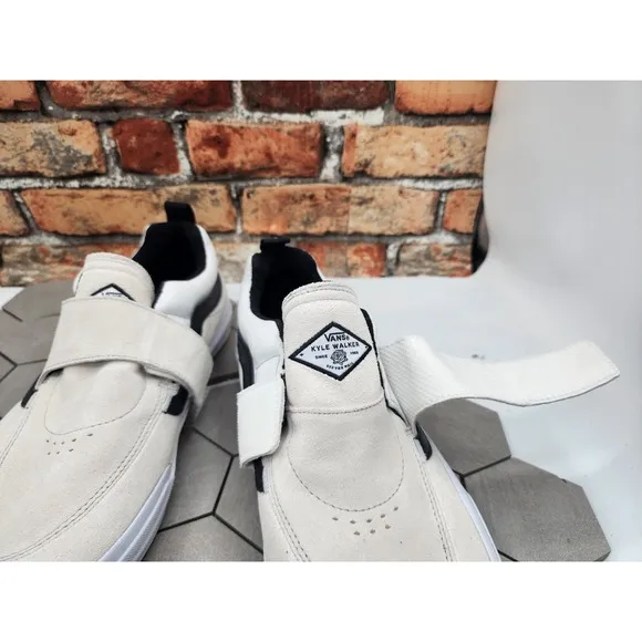Vans Kyle 2 Sneaker White Black Men's Size 13 NEW Loop And Hook Rare Pop Cush