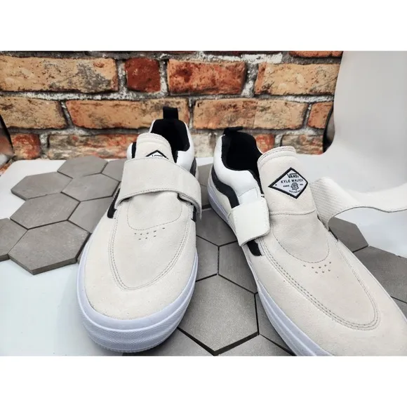 Vans Kyle 2 Sneaker White Black Men's Size 13 NEW Loop And Hook Rare Pop Cush