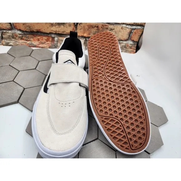 Vans Kyle 2 Sneaker White Black Men's Size 13 NEW Loop And Hook Rare Pop Cush