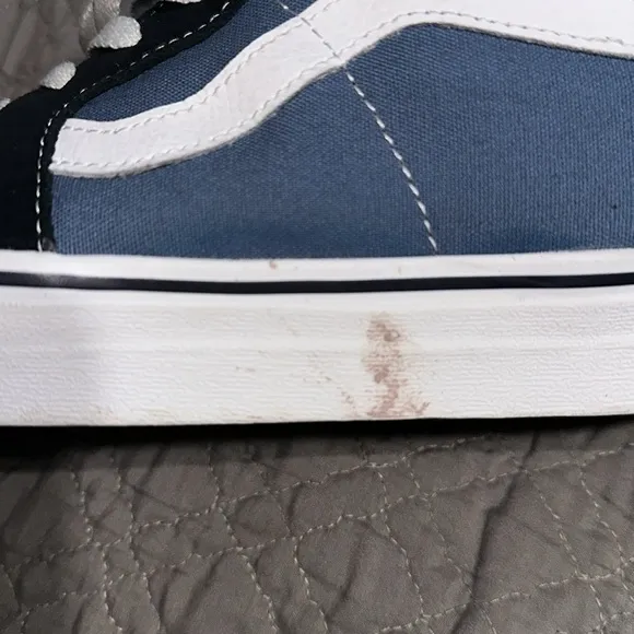 VANS MEN’S SK8-HI NAVY HIGH TOP SNEAKER SHOES