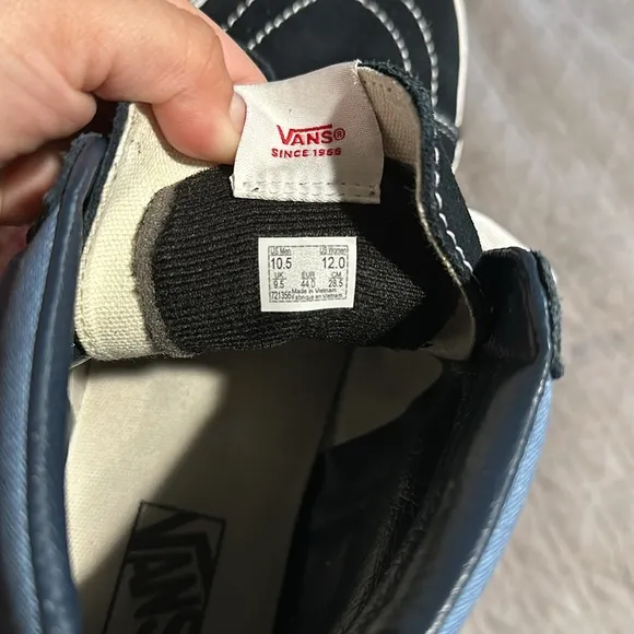 VANS MEN’S SK8-HI NAVY HIGH TOP SNEAKER SHOES