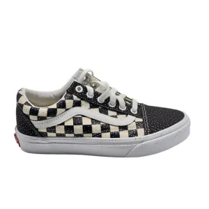 Vans Old Skool Confetti Checkerboard Glitter Shinny Sneakers Shoes Size 4.5