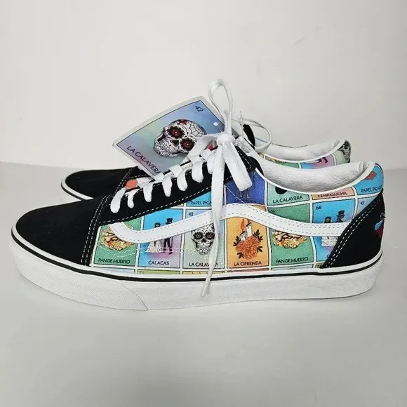 VANS Old Skool Dia De Los Muertos Loteria Shoes Limited Release Size 11.5