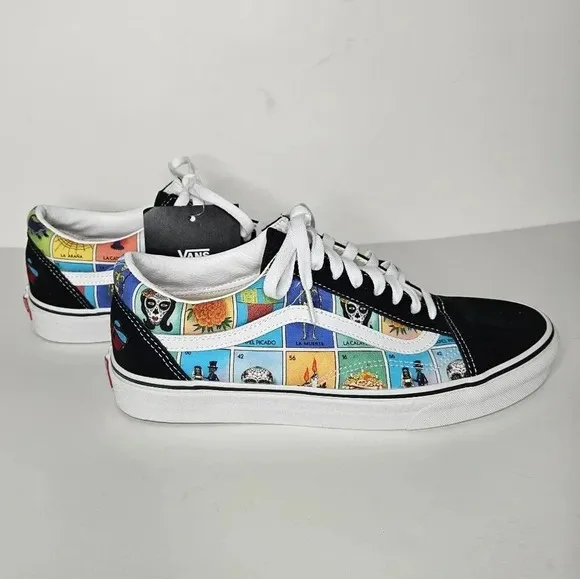 VANS Old Skool Dia De Los Muertos Loteria Shoes Limited Release Size 11.5