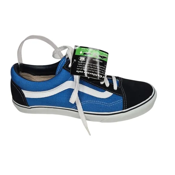 Vans Old Skool Navy / Palace Blue Mens Skateboarding Shoes Classic Sz 10.5