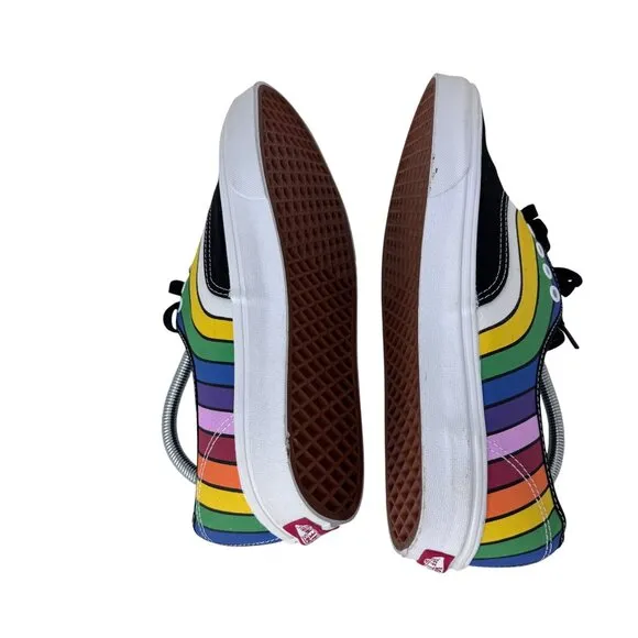 Vans Old Skool Rainbow Refract Skateboard‎ Shoes Size 11.5 Mens 13 Womens Pride