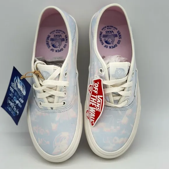 Vans Pastel Blue and Pink Women's Shoes