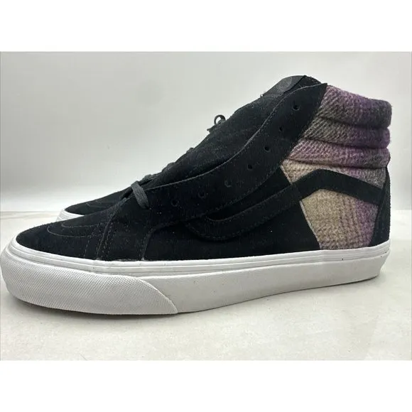 Vans Sk8-Hi 46 DX Black Mountain Plaid Trainers Skate Shoes Mens Sz 11