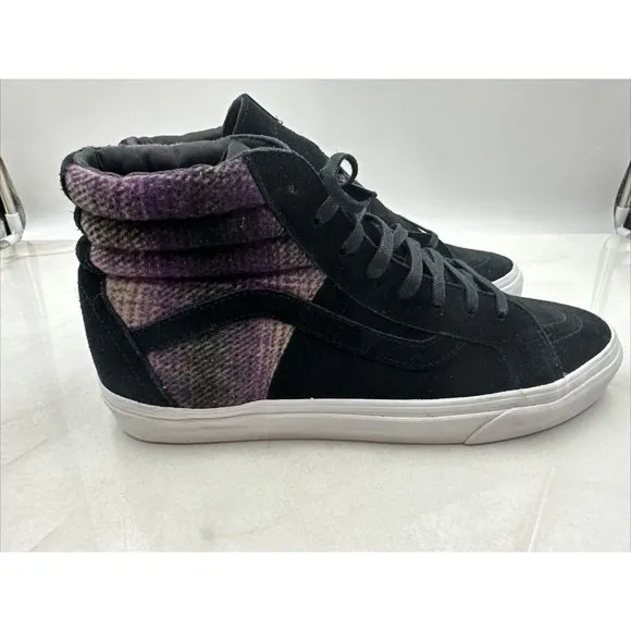 Vans Sk8-Hi 46 DX Black Mountain Plaid Trainers Skate Shoes Mens Sz 11