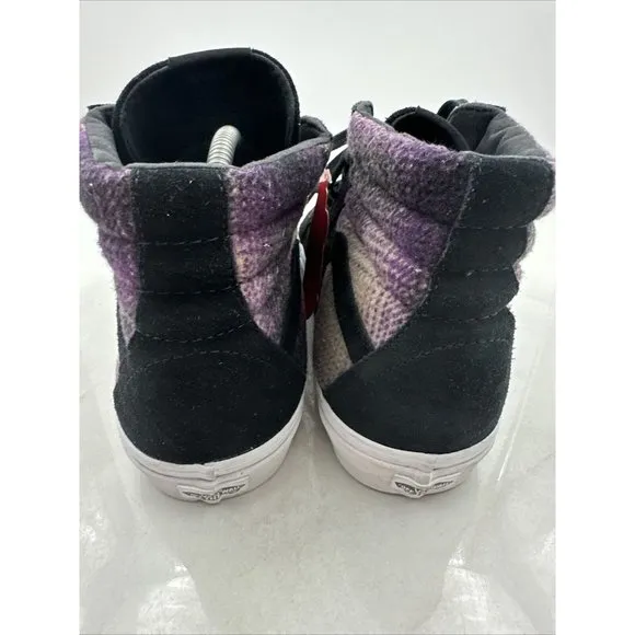 Vans Sk8-Hi 46 DX Black Mountain Plaid Trainers Skate Shoes Mens Sz 11