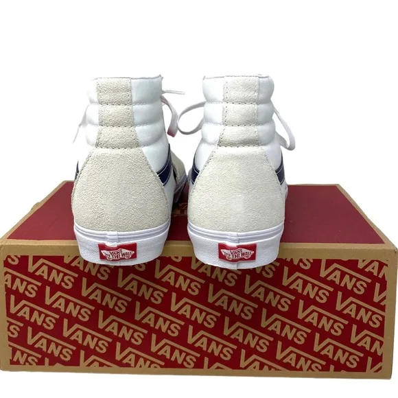 VANS Sk8-Hi Classic Sport Shoes Suede Canvas Sneakers SB White Women VN0A32QG9YG