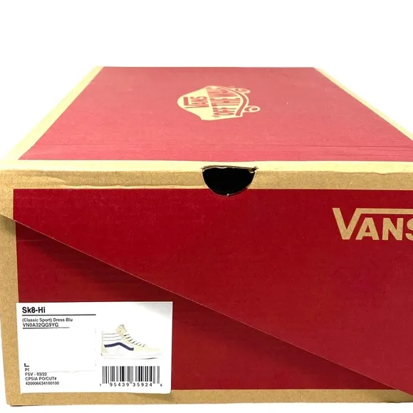 VANS Sk8-Hi Classic Sport Shoes Suede Canvas Sneakers SB White Women VN0A32QG9YG