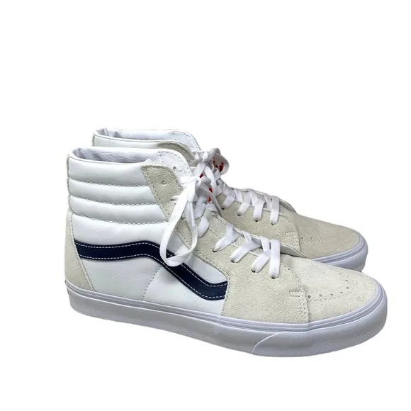 VANS Sk8-Hi Classic Sport Shoes Suede Canvas Sneakers SB White Women VN0A32QG9YG