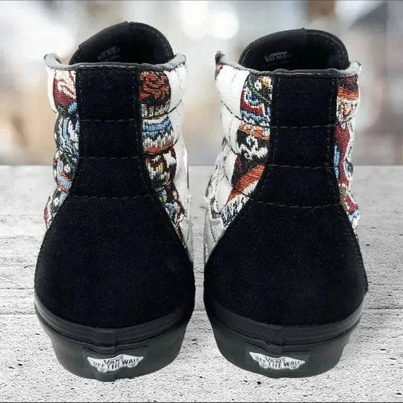 VANS Sk8-Hi HAZY BONES Black Casual Athletic Shoes Sneakers 508357 Men's Size 10