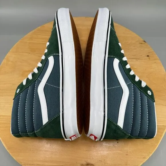 Vans Sk8-Hi Mountain View Mens Size 12 Shoes Olive Green Blue High Top NEW