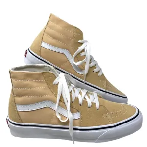 VANS Sk8-Hi Tapered Shoes Women's Suede Peach Canvas Sneakers Skate VN0A5KRUBLP