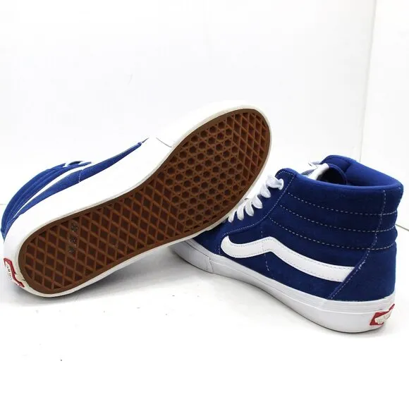 Vans Sk8-Hi Top Blue/White Shoes Size 10