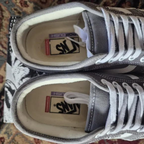 Vans Skate Chukka Low Sidestrip Light Grey Men Size 7.5 Women Size 9