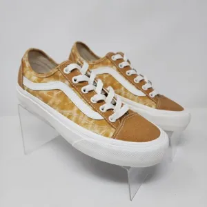 Vans Skateboarding Shoes Womens 7.5 Yellow Style 36 Decon Logo Lace Up Sneakers