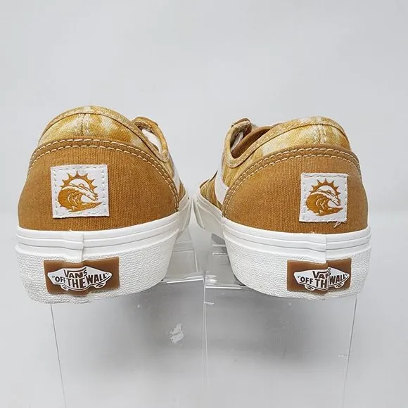 Vans Skateboarding Shoes Womens 7.5 Yellow Style 36 Decon Logo Lace Up Sneakers