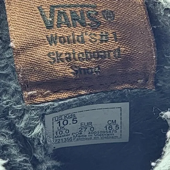 Vans Uy SK8-HI MTE Kids Size 10.5 Brown Camo Dach Outdoor Shoes