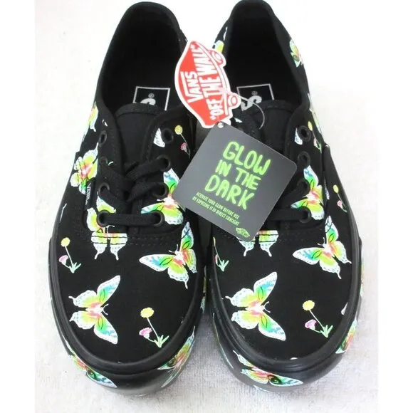 Vans Women's Authentic Stackform Morph Blackout Glow in the Dark Shoes Size NIB