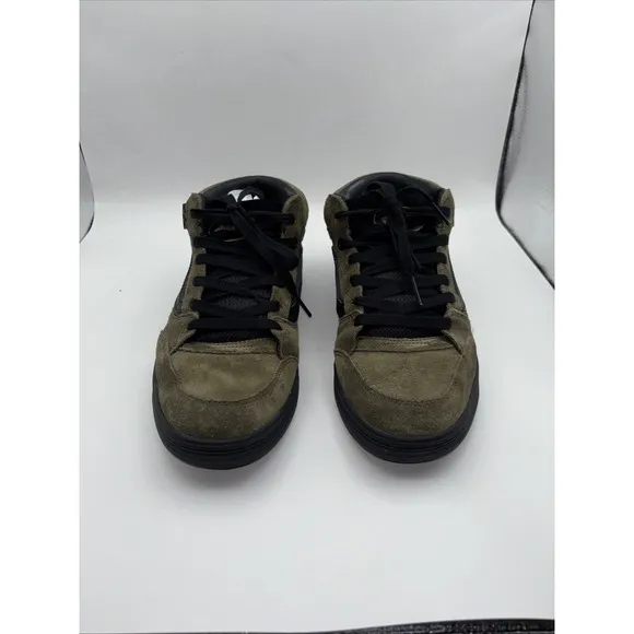 Vans Zahba Mid Beatrice Domond Olive Green Suede Skate Shoes Men's Size 9.5