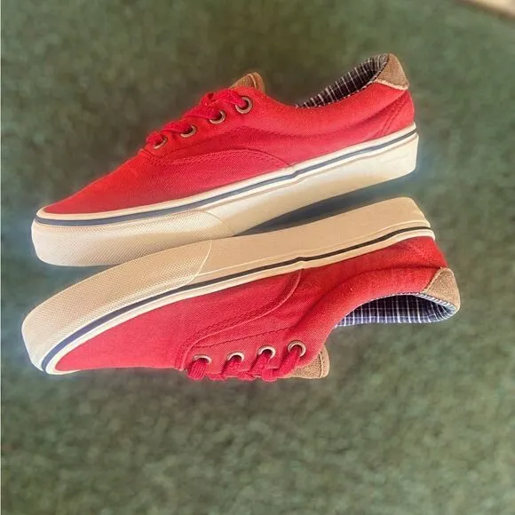 Vans ERA 59 (Cord&amp;Plaid) Red Dahlia Skate Shoes