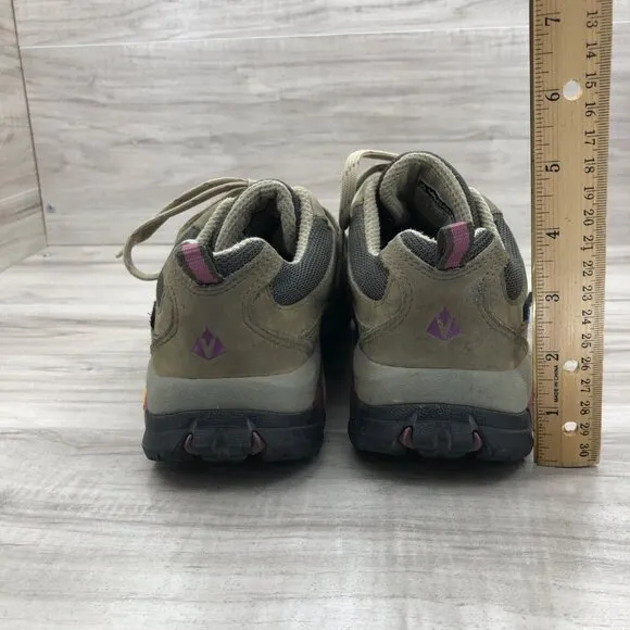 Vasque Hiking Shoes Womens 8.5M Talus Trek Brown Nubuck Leather Lace Up Outdoor