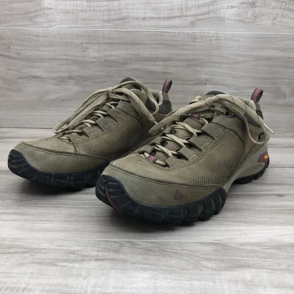 Vasque Hiking Shoes Womens 8.5M Talus Trek Brown Nubuck Leather Lace Up Outdoor