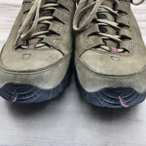 Vasque Hiking Shoes Womens 8.5M Talus Trek Brown Nubuck Leather Lace Up Outdoor