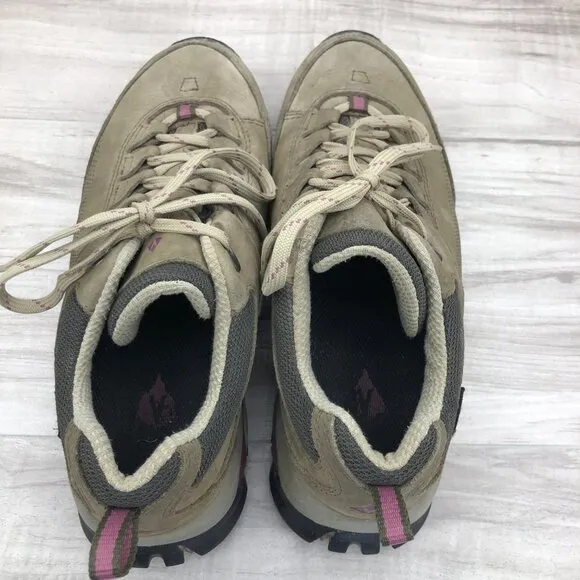 Vasque Hiking Shoes Womens 8.5M Talus Trek Brown Nubuck Leather Lace Up Outdoor