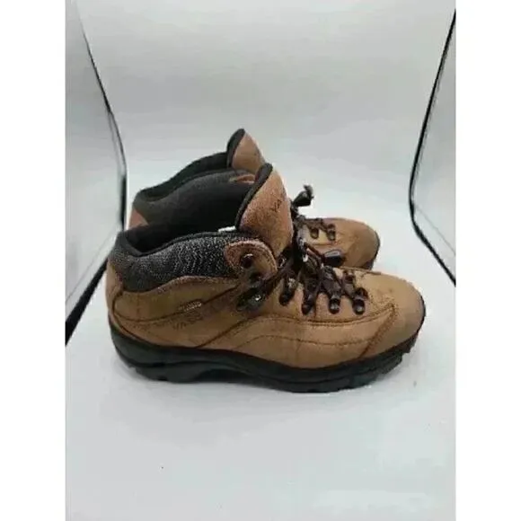 Vasque Skywalk Womens 7 M Hiking Ankle Boots Tan Brown Leather Gore Tex Shoes