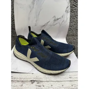 Veja Thunderbird V-knit Navy Grey Leather Lace Up Training Shoes Size‎ 8.5