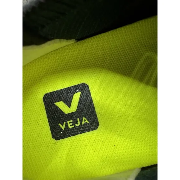 Veja Thunderbird V-knit Navy Grey Leather Lace Up Training Shoes Size‎ 8.5