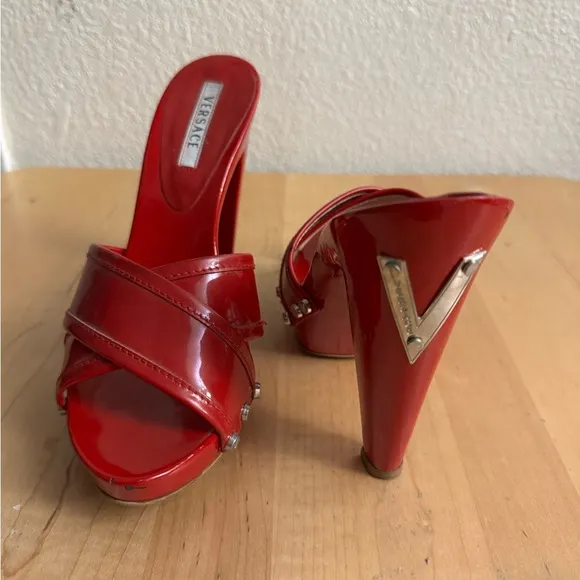 Versace Red Women's Heels