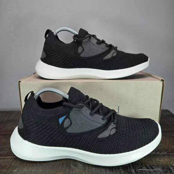 Vessi Everyday 2.0 Mens Size 10 Lace Up Waterproof Shoes Sneakers Black White
