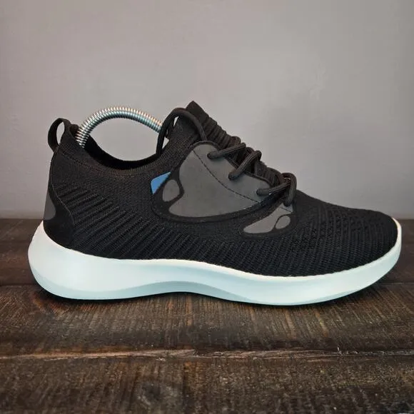 Vessi Everyday 2.0 Mens Size 8 Lace Up Waterproof Shoes Sneakers Black White